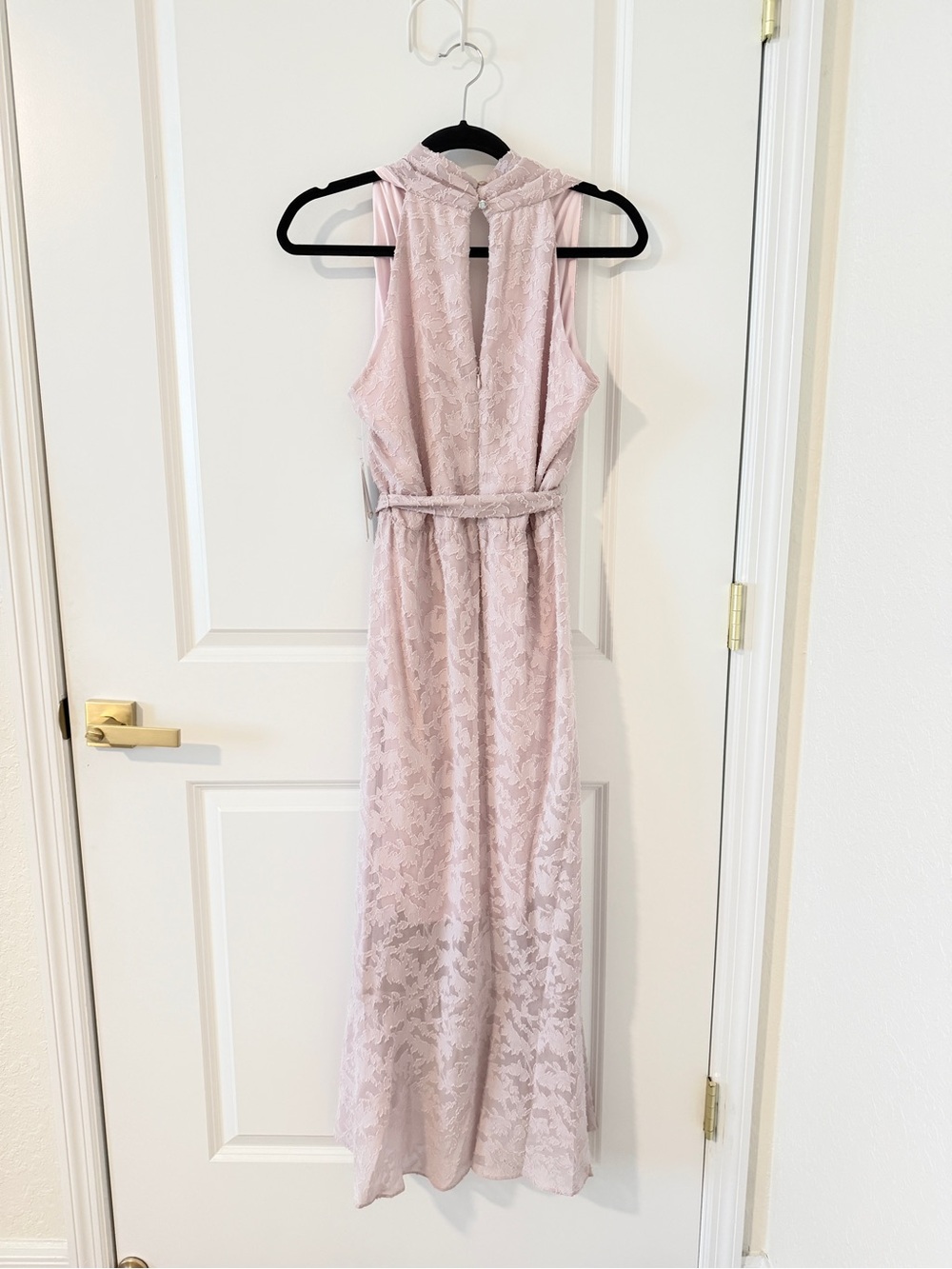 JULIA JORDAN LACE HIGH-LOW SLEEVELESS DRESS IN PINK NWT Sz4 - Picture 4 of 8